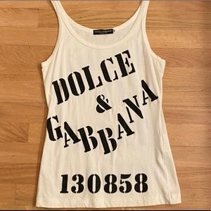 Rare vintage D&G Made in Italy tank